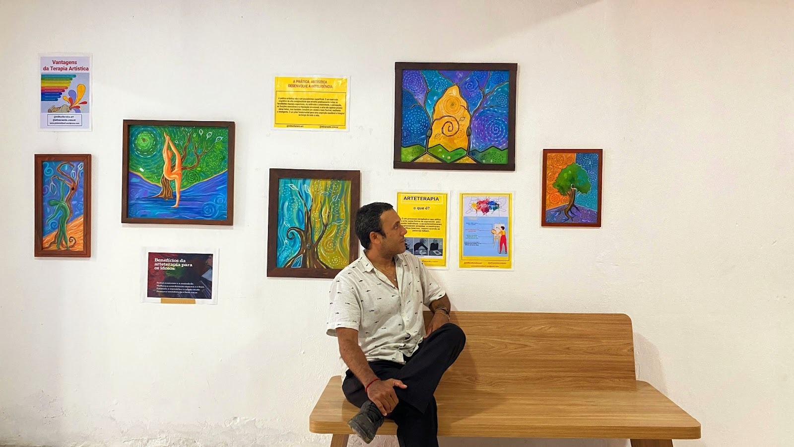 A prática é tema da exposição “ARTE COMO TERAPIA” e estará aberta à visitação a partir do dia 8 de abril Reprodução: Milton Ferreira