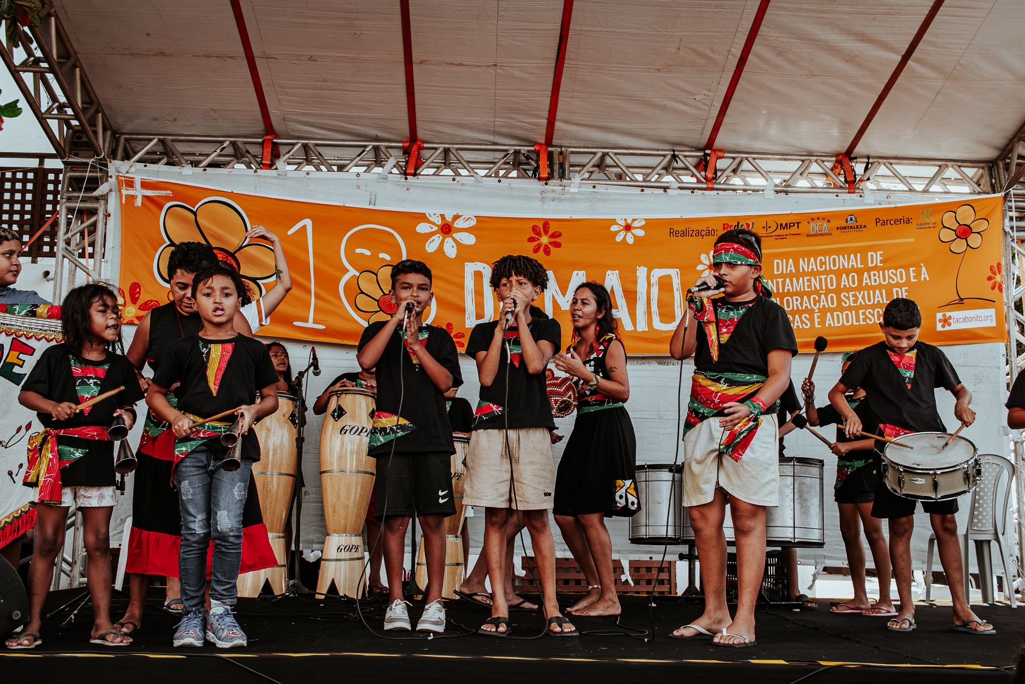 O equipamento promove ações em referência ao Dia Nacional do Combate à Violência e Exploração Sexual de Crianças e Adolescentes durante o mês de maio. Reprodução: Mar Pereira/Centro Cultural Bom Jardim